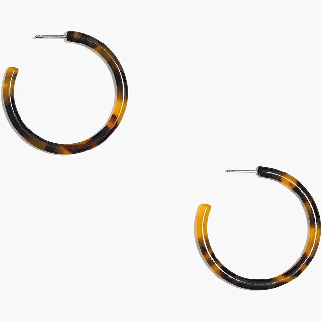 accessory J.Crew Women's Imitation Tortoise Hoop Earrings J.Crew Factory $14.5