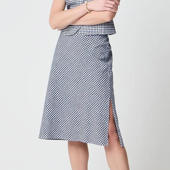 skirt J.Crew Women's Linen-Blend Midi Skirt J.Crew Factory $64.5