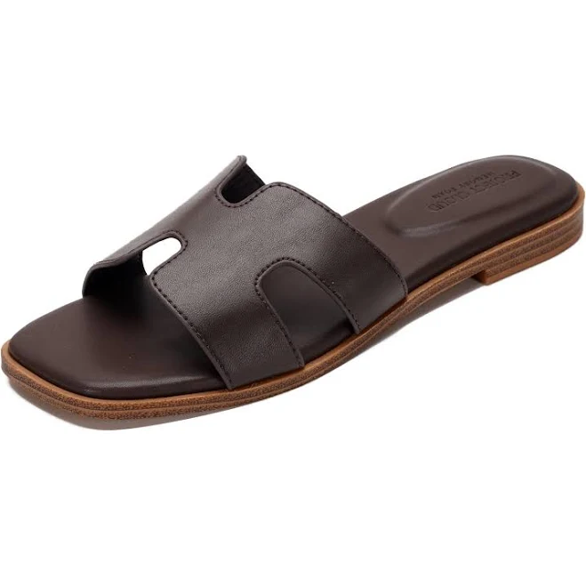 shoes Jannel Women's Memory Foam Leather Sandals Project Cloud $49.9