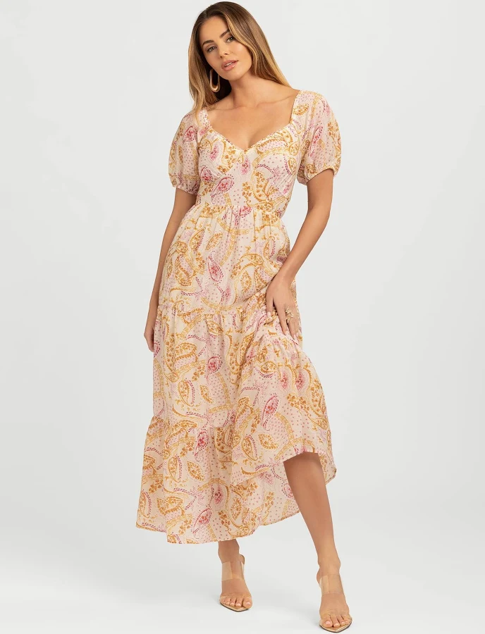 dress Jessica Simpson Emmory Tiered Maxi Dress Walmart $38.5