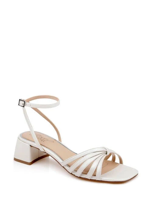 shoes Jewel Badgley Mischka Women's Pasco Square Toe Leather Ankle Strap Sandals Nordstrom $119