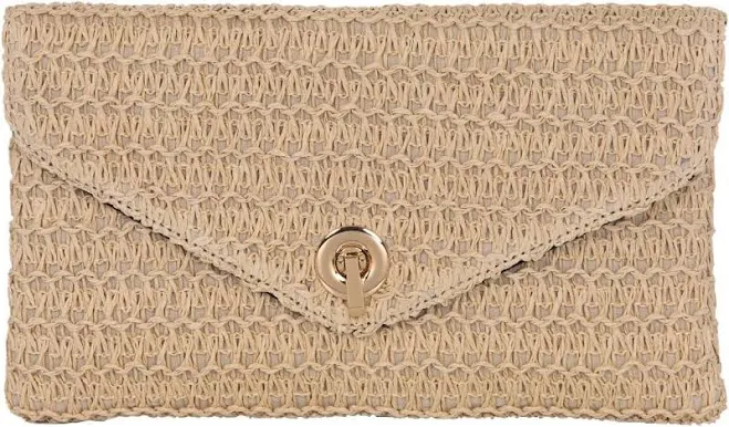 bag JNB Natural Straw Clutch eBay - frugalmarketplace $18.4