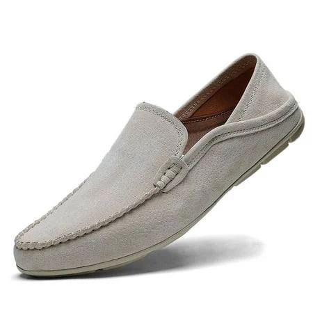 shoes JOYALL Men's Lightweight Leather Slip-On Loafers Walmart - GKstyle store $40.88