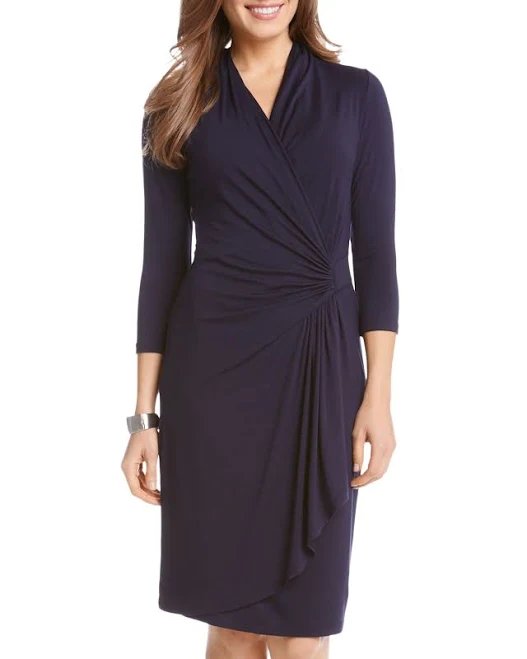 dress Karen Kane Women's Cascade Faux Wrap Dress Bloomingdale's $94.4