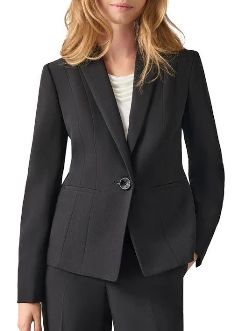 outerwear Kasper Women's Stretch Crepe One Button Blazer Nordstrom $99