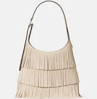 bag Kate Spade 454 Suede Fringe Shoulder Bag Kate Spade Outlet $125