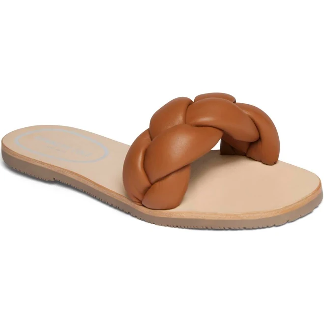shoes Kenneth Cole Women's Nellie Braid Leather Slide Sandals Macy's $79
