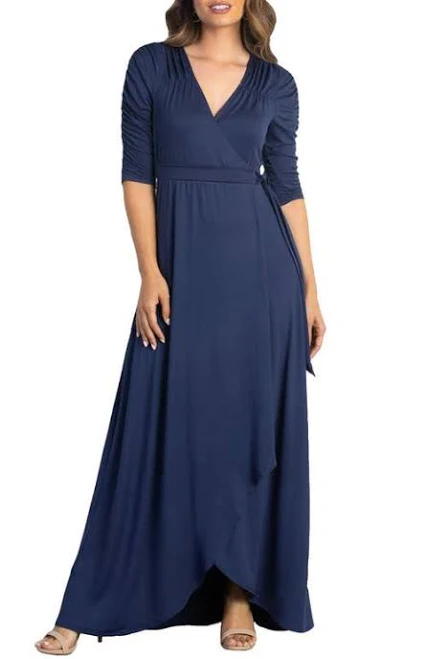 dress Kiyonna Meadow Dream Maxi Wrap Dress Nordstrom $148