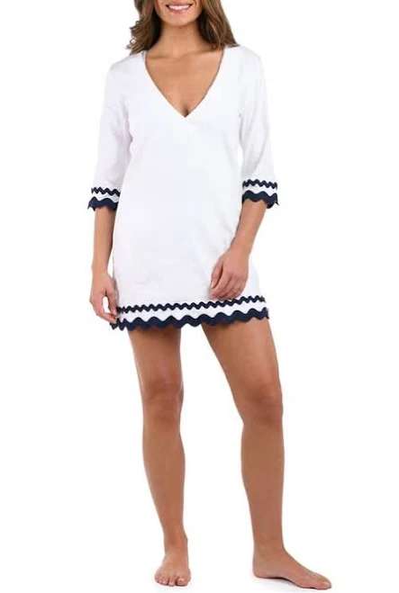 dress La Blanca Women's Poolside V-Neck Tunic Cover-Up Nordstrom $139