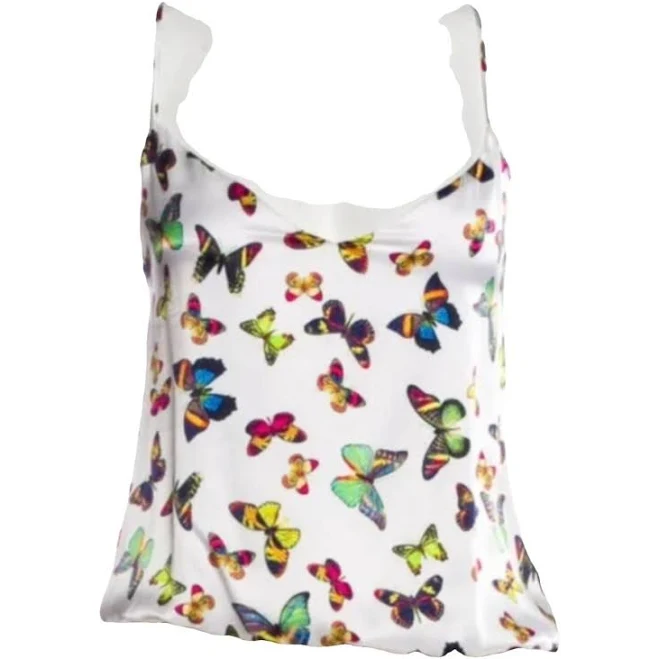 camisole L'Agence Silk Butterfly Print Camisole Top Multicolor Size 42 FR Vestiaire Collective $66
