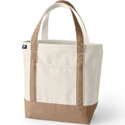bag Lands' End Medium 5 Pocket Open Top Canvas Tote Bag Target $31.96