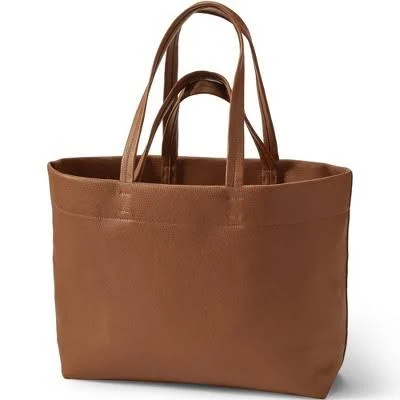 bag Lands' End Women's Faux Leather Tote Target $48.71
