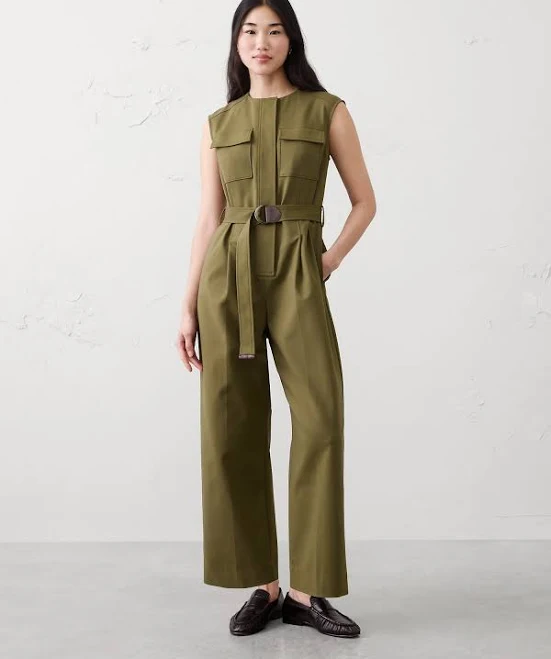 jumpsuit Landslide Women's Utility Sateen Jumpsuit Banana Republic Factory $90