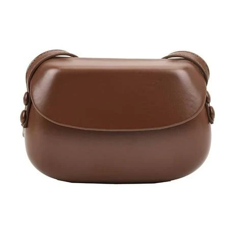 bag Lartppy Saddle Bag PU Leather Cross Body Retro Simple Women Small Shoulder Bag Accessories Dark Brown Unisex, Adult Unisex Walmart - Seller $14.99