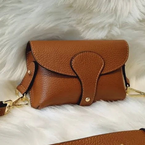 bag Leather Crossbody Bag with Gold Hardware Etsy - Seller $51