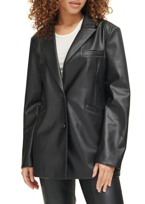 outerwear Levi's Women's Faux Leather Single-Breasted Blazer Nordstrom $79.99