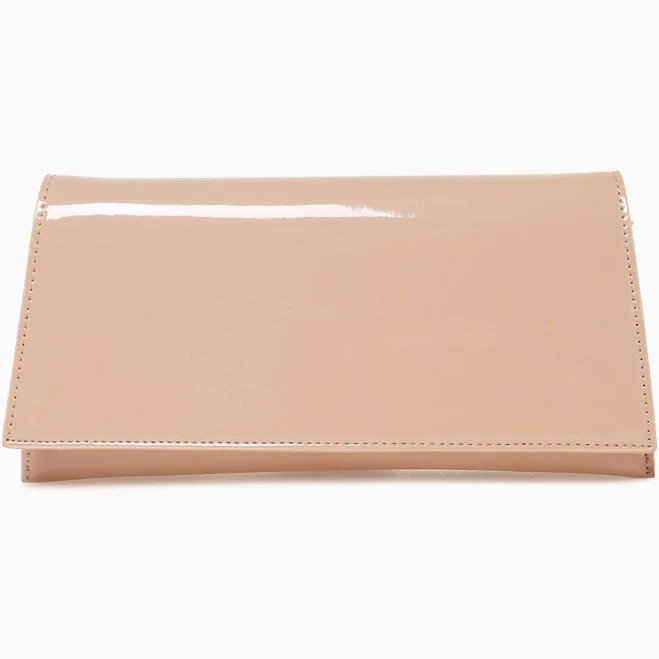 bag Lia Patent Clutch Bks shoes $34.99