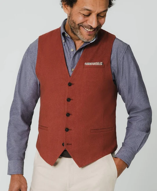 top Linen Vest Dobell.com $80