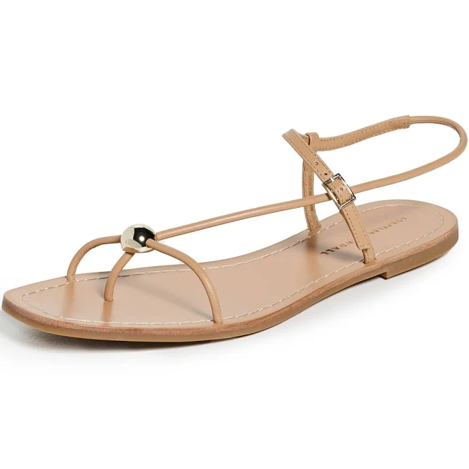 shoes Loeffler Randall Lara Strappy Flat Sandals - Dune Editorialist $275
