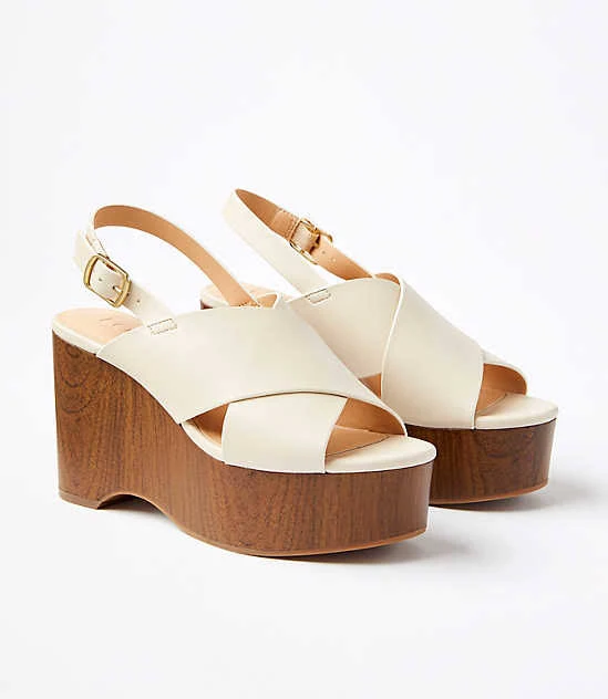 shoes Loft Women's Crossover Platform Sandals LOFT $49.48