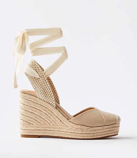 shoes Loft Women's Lace Up Espadrille Wedge LOFT $74.88