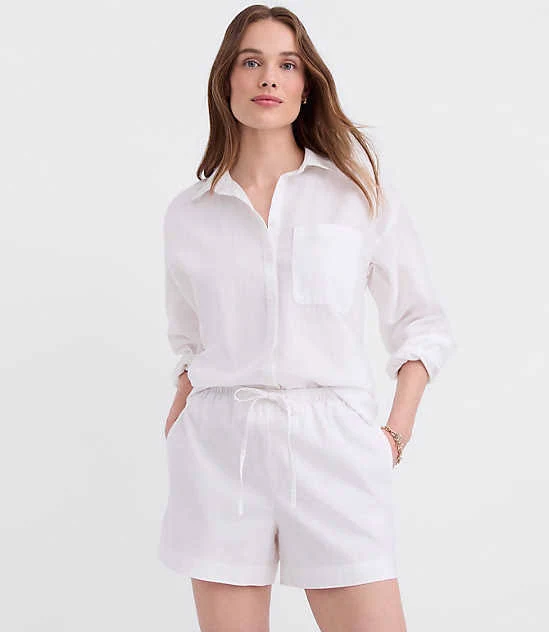 shorts Loft Women's Sawyer Linen Cotton Pull-On Shorts LOFT $24