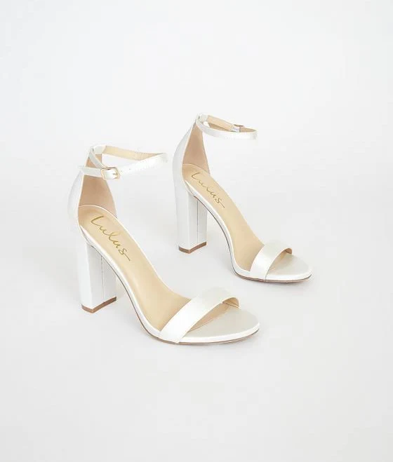 shoes Lulus Satin Ankle Strap Heels Lulus $39