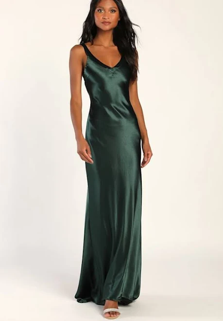 dress Lulus Satin Strappy Maxi Dress Lulus $71.2