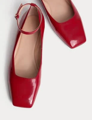 shoes M&S Patent Ankle Strap Ballet Pumps Marks & Spencer - United States $57.99