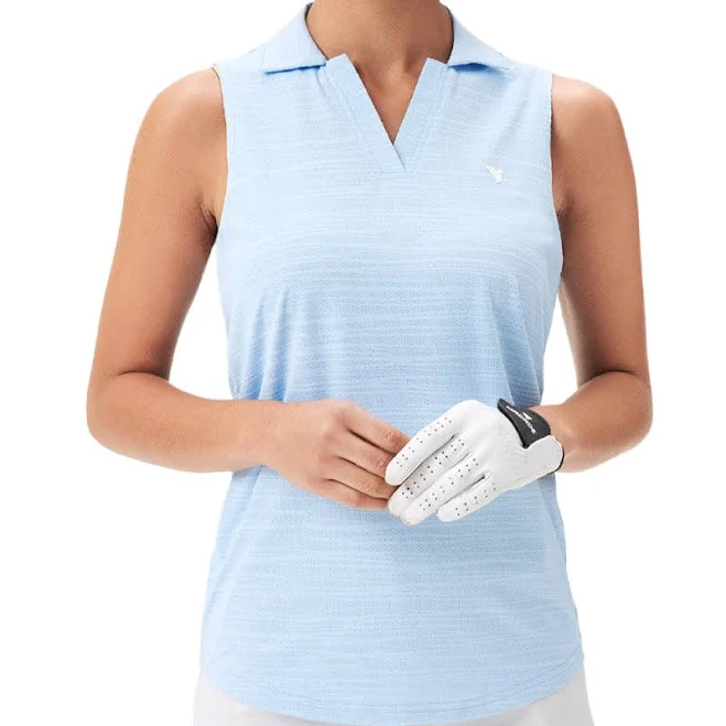 top Macade Women's Paige Sleeveless Polo Shirt fairwaystyles.com $45