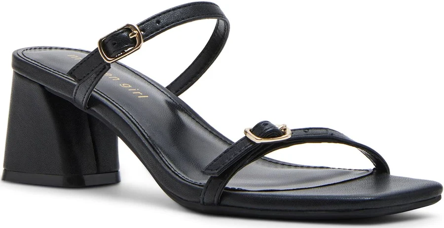 shoes Madden Girl Women's Bettyy Two Strap Block Heel Sandal Walmart $25.3