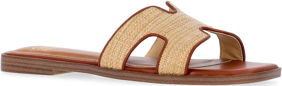 shoes Madden NYC Women's Raffia Slide Sandals Walmart $24