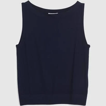top Madewell Women's Merino Wool-Silk Blend Boatneck Sweater Tank Madewell $68