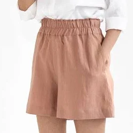 shorts MagicLinen Elastic Waist Linen Shorts MagicLinen $76