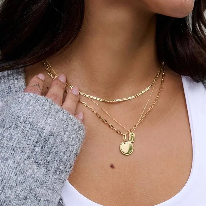 accessory Magnolia Boutique Women's Boho Chic Gold Dipped Pendant Necklace Magnolia Boutique $24