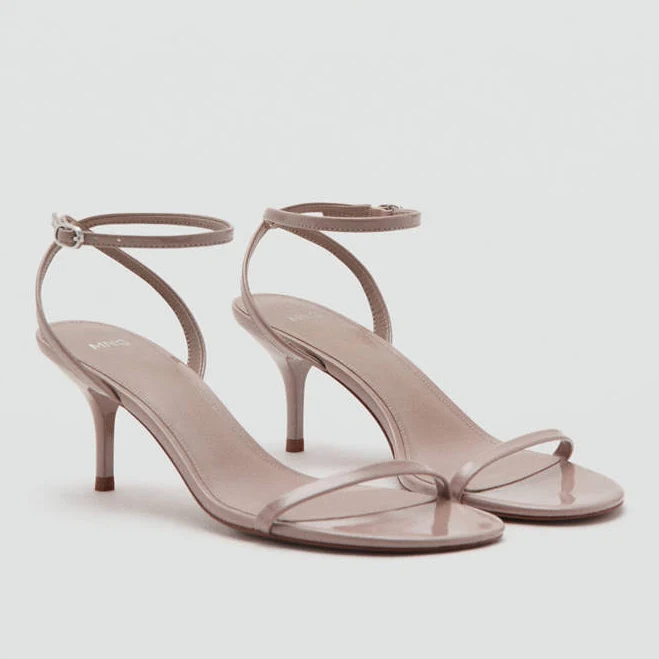 shoes MANGO Strappy Heeled Sandals shop.mango.com $79.99
