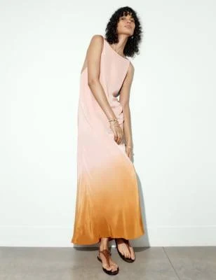 dress Marks & Spencer Back Detail Ombre Slip Dress Marks & Spencer - United States $129