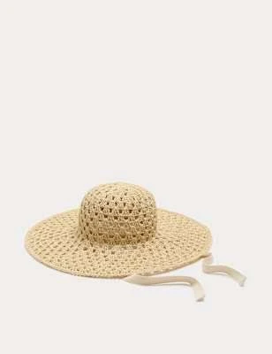 accessory Marks & Spencer Open Weave Wide Brim Hat Marks & Spencer - United States $50.99