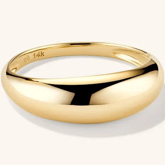accessory Mejuri 14K Yellow Gold Thin Dome Statement Ring Mejuri $498