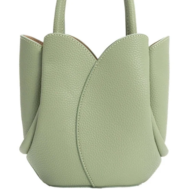 bag Melie Bianco Tulip Mini Recycled Vegan Leather Top Handle Bag Edie Boutique $79