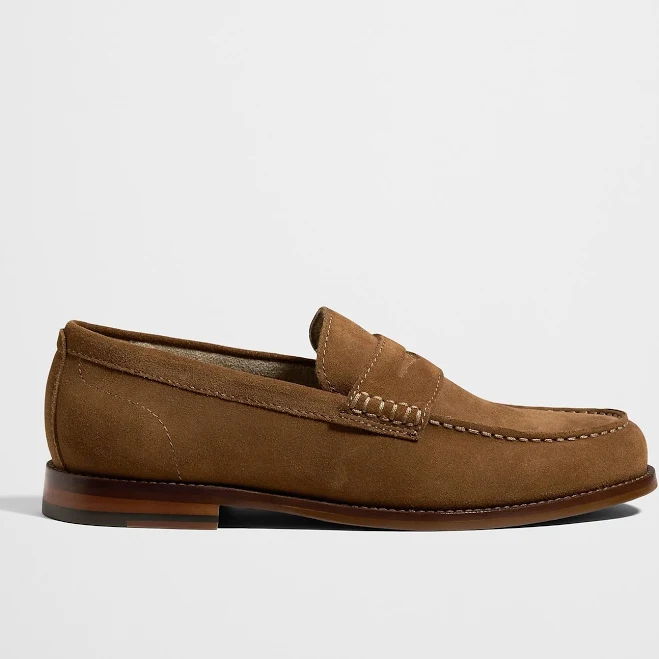 shoes Men's Classic Suede Penny Loafers Banana Republic Factory $74.25