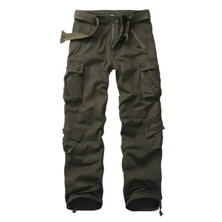 cargo pants Men's Cotton Cargo Pants with 8 Pockets Walmart - TRGPSG $35.09