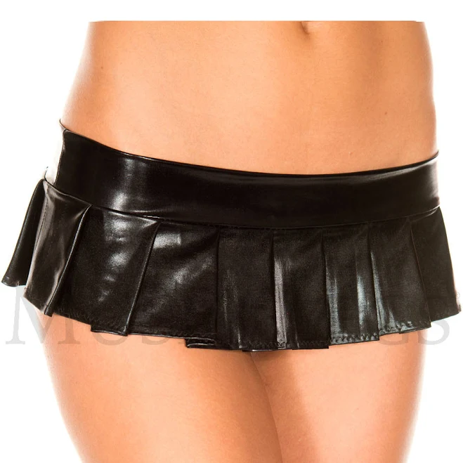 ultra-mini skirts Metallic Pleated Micro Mini Skirt Miss Kitty's Fashion Boutique $16.99