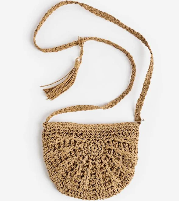 bag Mia & Tess Woven Half Circle Crossbody Bag The Paper Store $16.8