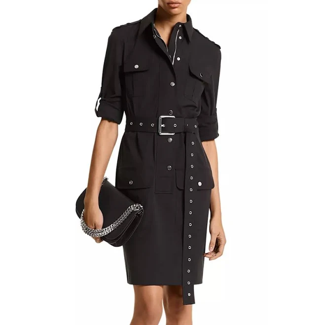 dress Michael Kors Women's Belted Poplin Utility Shirtdress Poshmark $382
