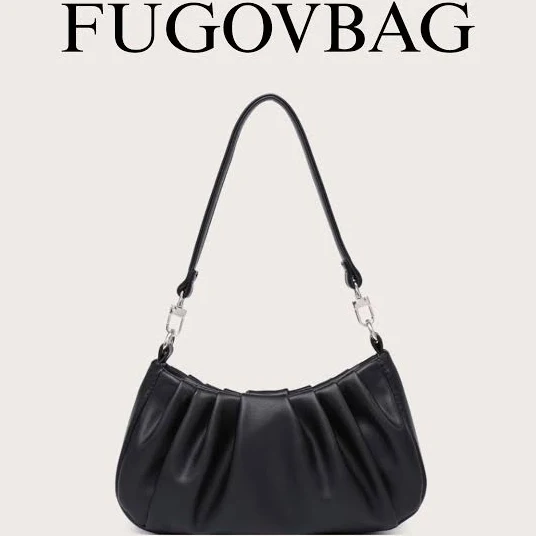 bag Minimalist Ruched Soft PU Leather Shoulder Bag Etsy - Seller $49.49