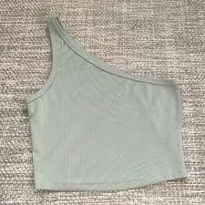 matching set Mint Green One Shoulder Crop Top Poshmark $3