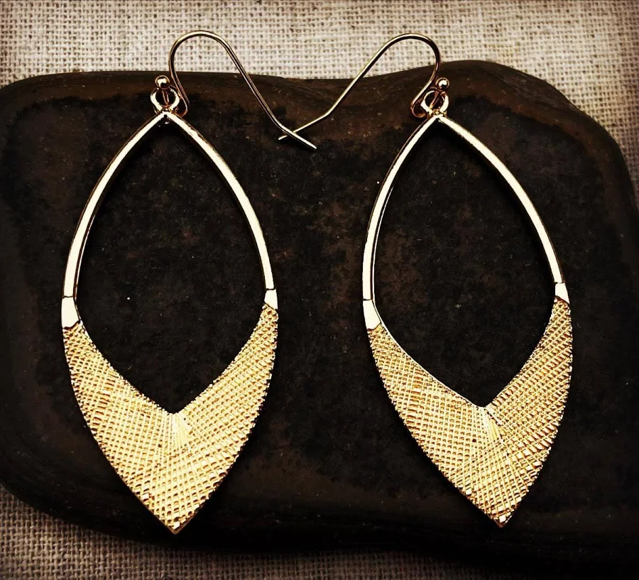 accessory Modern Gold Geometric Dangle Earrings Etsy - TigerFlowerJewelry $23.99