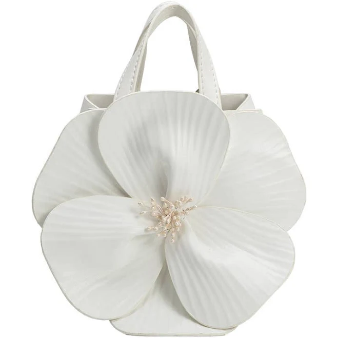 bag Monroe Vegan Leather Flower Top Handle Bag Uniquely Claudia $100