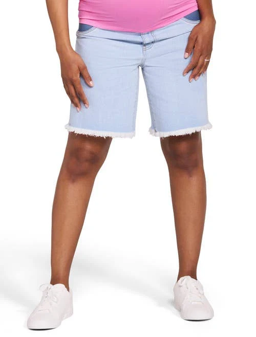 shorts Motherhood Maternity Women's Under The Belly Maternity Dad Denim Shorts Nordstrom $35